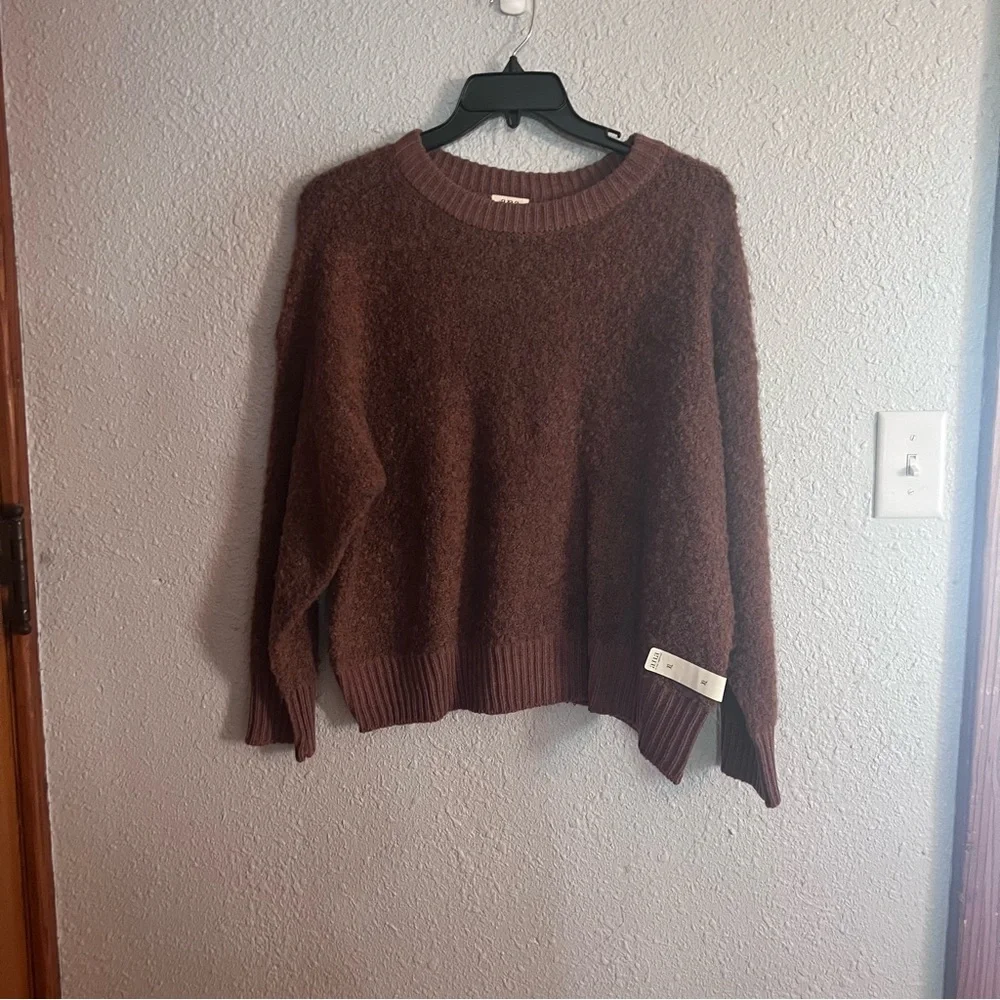 a.n.a Rich Brown Crew Neck Sweater - Picture 1 of 5